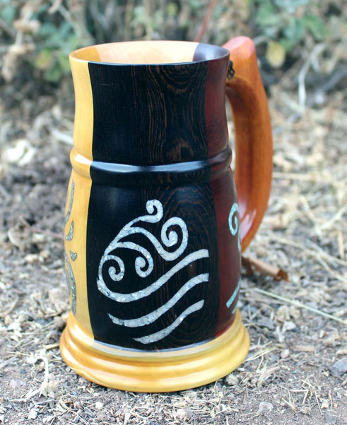 Wenge, Padauk, Yellowheart, and Maple