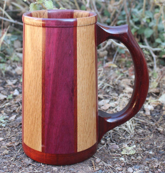 Purpleheart, Oak, and Padauk
