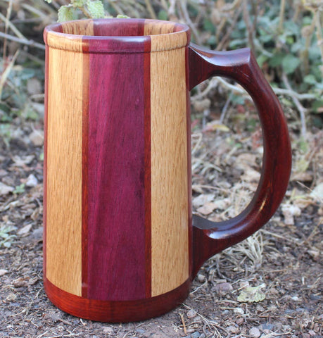 Purpleheart, Oak, and Padauk