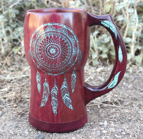 Purpleheart and Turquoise