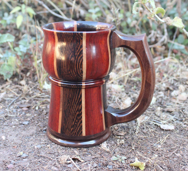 Wenge, Padauk, and Walnut