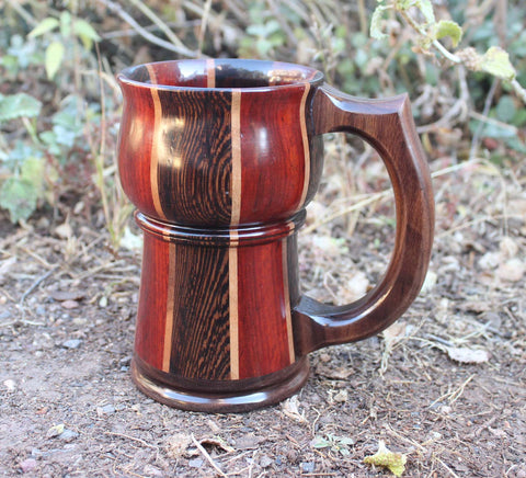 Wenge, Padauk, and Walnut