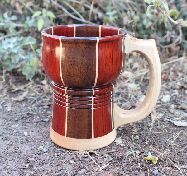 Padauk, Walnut, and Maple