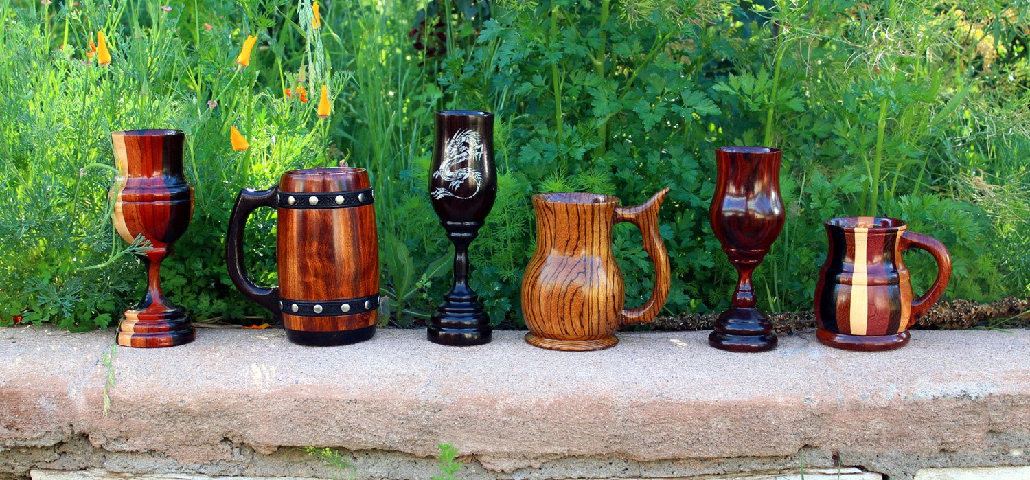 Goodly Woods Wooden Mugs and Goblets